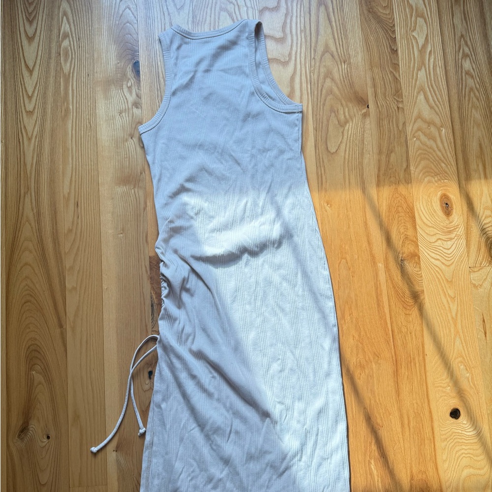 Aerie Ruched Rib Midi Dress - Picture 6 of 6